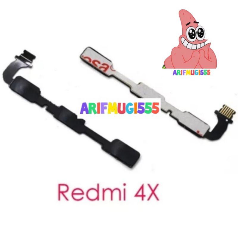 Flexible Tombol on off Volume Xiaomi Redmi 4X