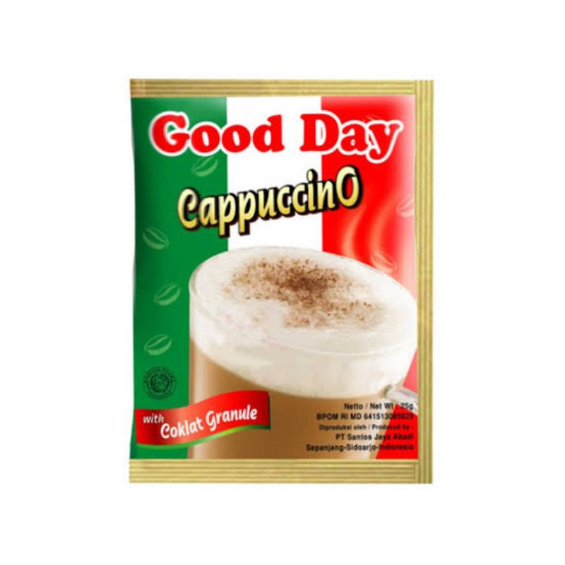 

Good Day Kopi Cappucino Coklat Granul renceng (5 Sachet)