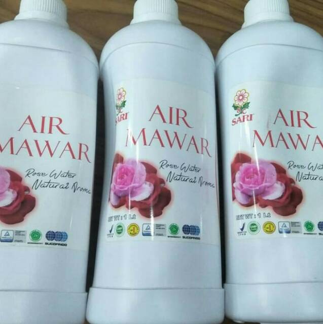 SARI AIR MAWAR 1LITER/ROSE WATER 1L/AIR MAWAR 1000ML/ROSE WATER 1000M/AIR MAWAR SARI/AIR MAWAR MURAH/TONER 1000ML/TONER WAJAH 1LITER/PENYEGAR WAJAH