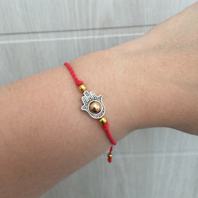 Gelang Tali Adjust Merah Hamsa Cina