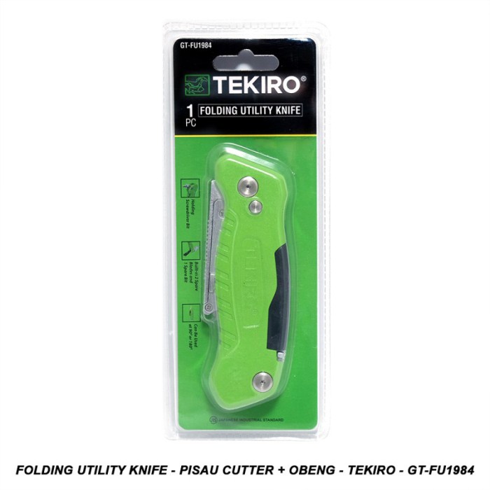 

Cuci Gudang Pisau Cutter Lipat + Obeng - Tekiro Gt-Fu1984 Folding Utility Knife Terbatas