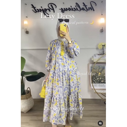 Lexy dress tropical pattern by Intalicious Intaliciousproject