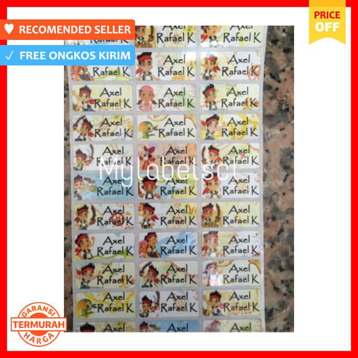 

Label Nama Waterproof Sticker Anti Air Jack Pirates Ml - Pengikat & Perekat - Stiker