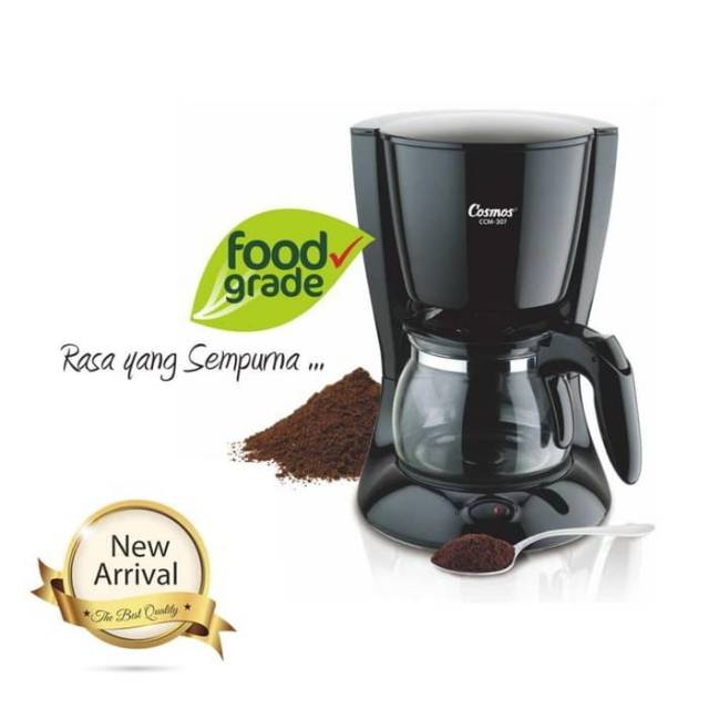 Cosmos Coffe Maker CCM 307 Mesin Pembuat Kopi 650 ML 6 Cangkir Hitam Minimalis Food Grade