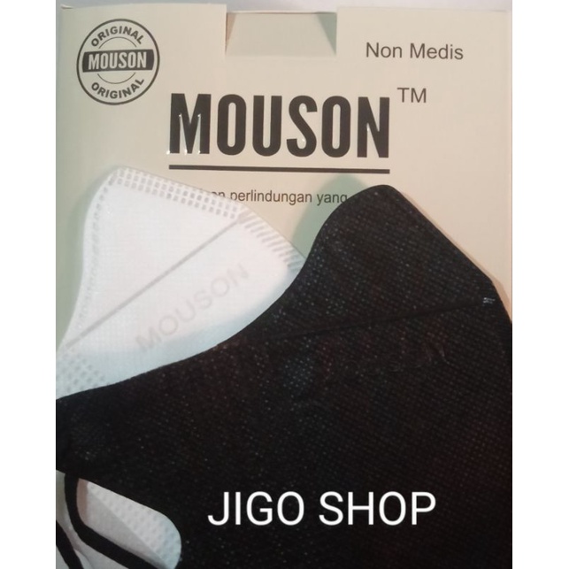 Masker Duckbill Mouson Duckbil Mask Emboss Mouson isi 50 Pcs/Box Masker 4 Ply Embos Mouson Alkindo