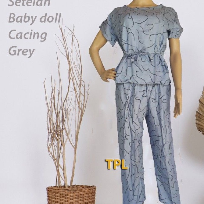 Setelan Bali smoke Baby doll