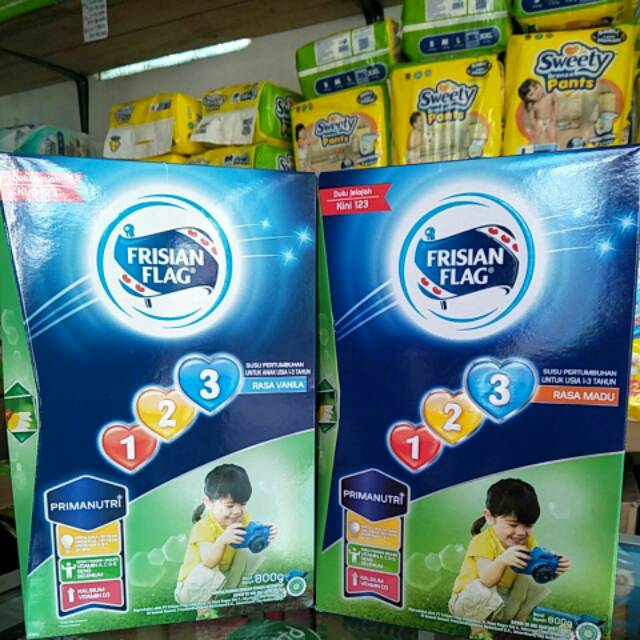 Frisian Flag 123 rasa madu/vanila/coklat 800gr