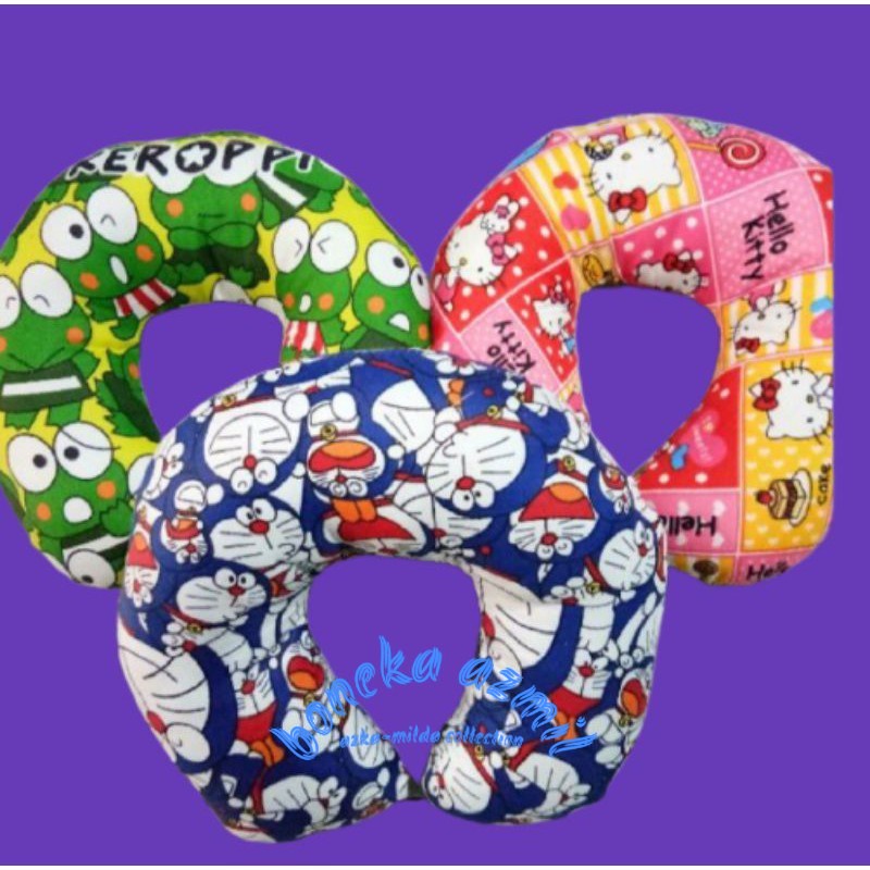 Bantal leher karakter motif catton