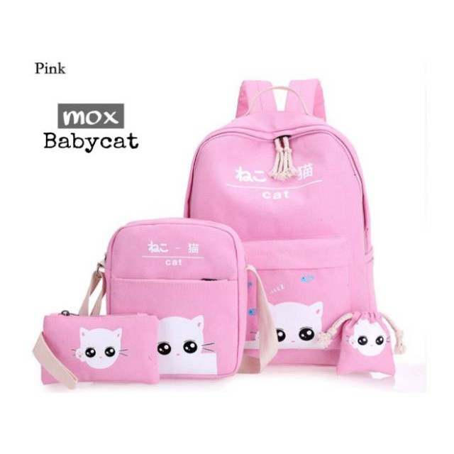 TERBAIK/tas sekolah/tas kuliah/tas serut/tas import/tas batam/murah wanita/tanah abang/WHITE CAT