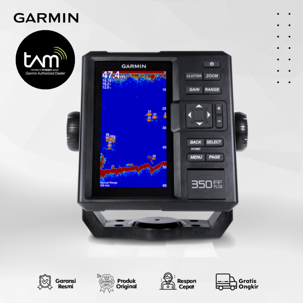 Garmin FF 350 Plus Fish Finder GPS FF350 Garansi Resmi TAM 1 Tahun