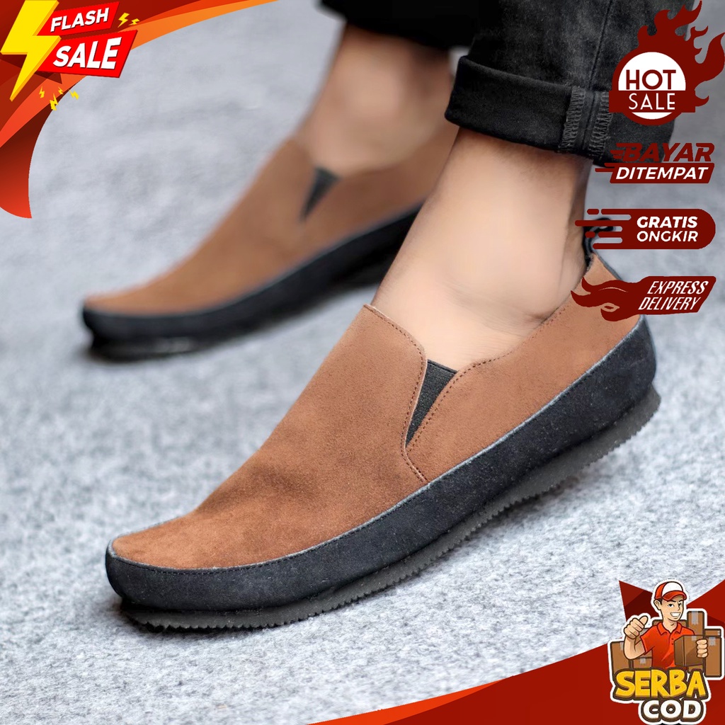 MRO 046 - Sepatu Pria Import Loafers Casual Outdoor Fashion Korea 2022 - Sepatu Slip On Cowok Kulit 
