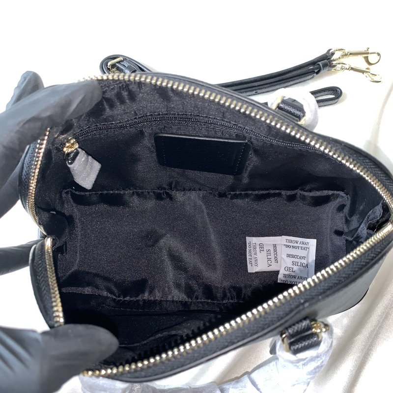 COACH WOMAN BAG SIERRA BLACK LEATHER (COACH 27591)