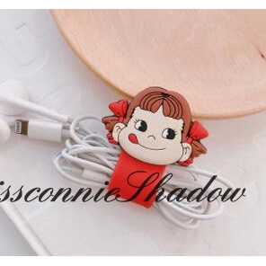 Cartoon USB Cable Bobbin Winder Data Line Protector Earphone Wire Cord Organizer Management Fastener