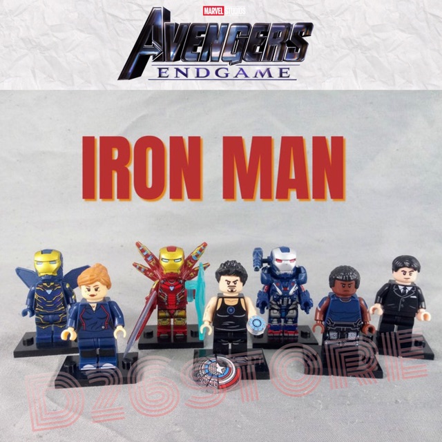 Mainan Lego Mini Figure Minifigure Iron Man Iron Rescue War Machine Marvel Avengers End Game