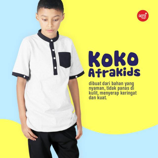 BAJU KOKO ANAK SET CELANA + BAJU AFRAKIDS