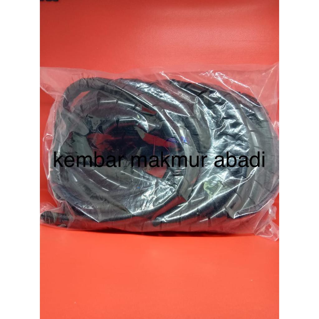 Kabel Spiral Hitam KS 15 / Spiral Kabel KS-15 / Perapih Kabel KS-15 POLOS / Pelindung Kabel KS15 / Cable Spiral KS 15