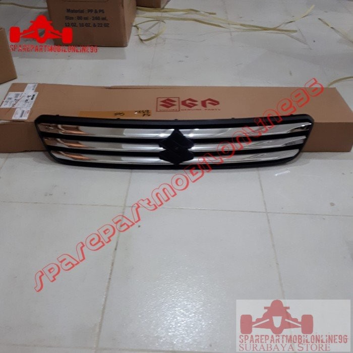 Grill Bumper Depan Atas Suzuki Ertiga 2012 2013 Chrome Asli SGP