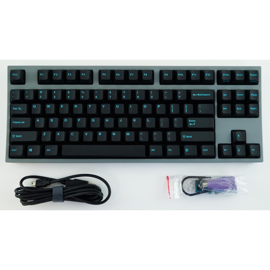 Leopold FC750R Charcoal Blue TKL Double Shot PBT Mechanical Keyboard