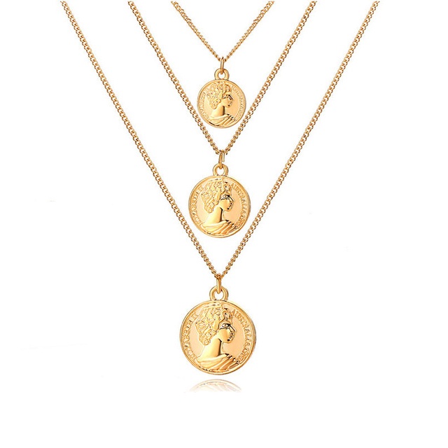 17KM Multi-layer Necklace Bohemian Chain Shell Horn Scallop-5#