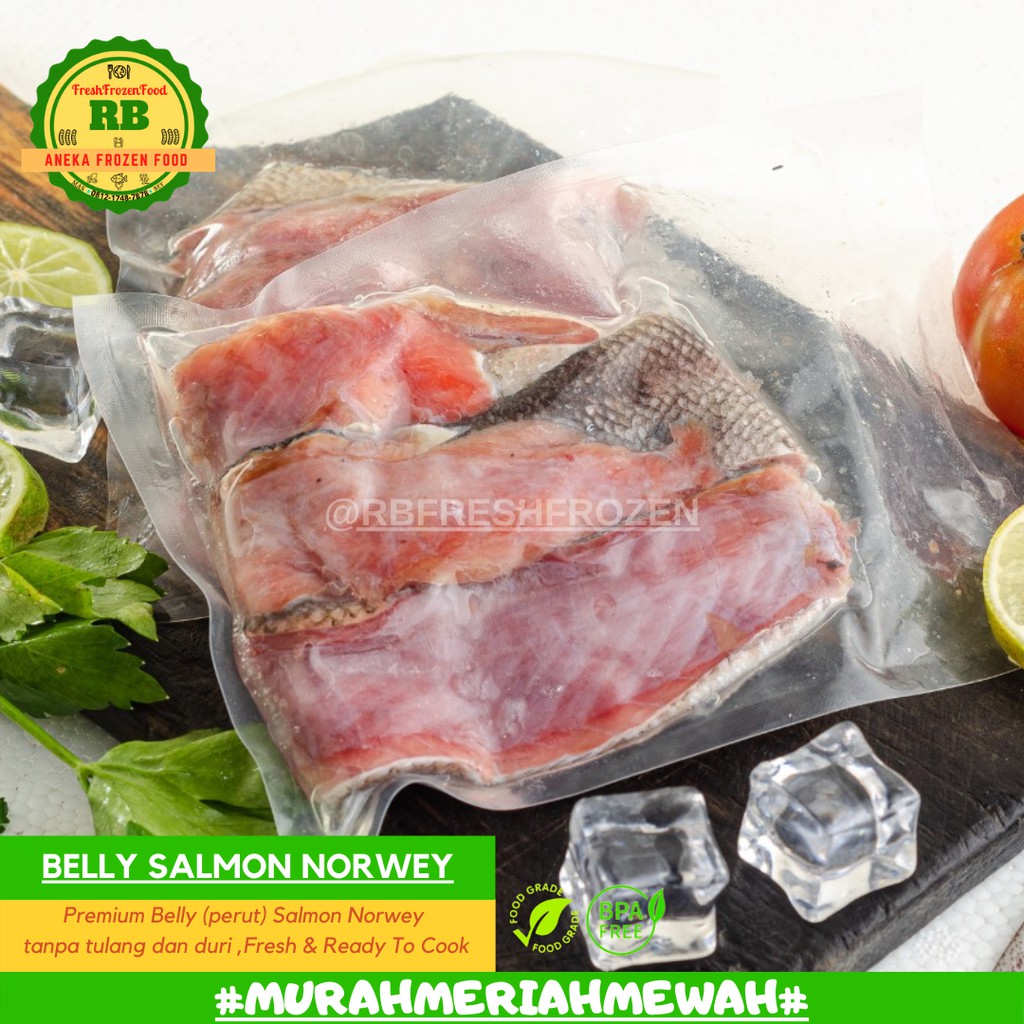 

RBFresh&Frozen - BELLY ( PERUT ) SALMON NORWEY 100GR