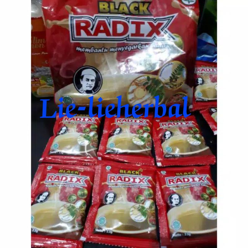 

Black radix Pak haji kemasan sachet