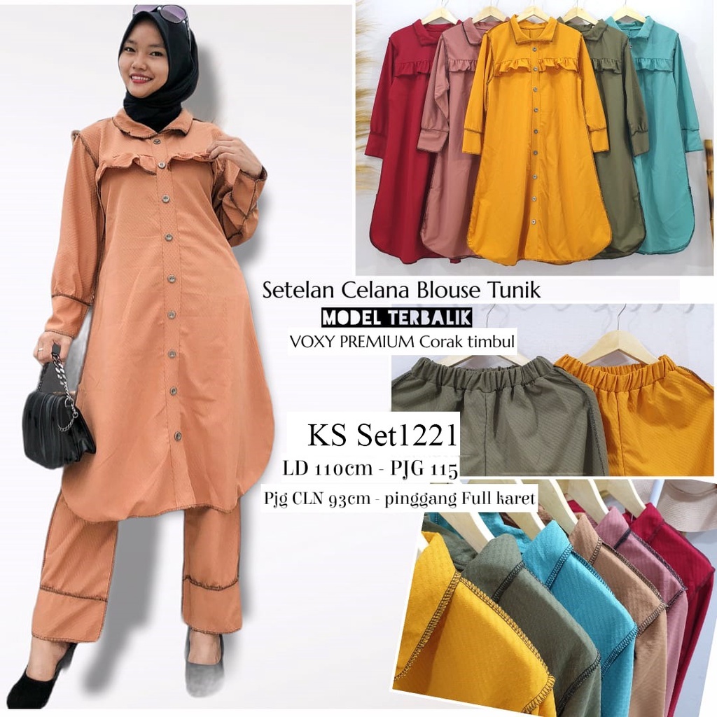 Sale... Set Tunik Voxy Premium