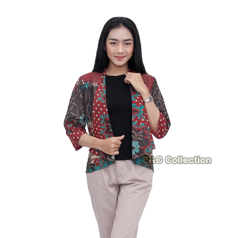 Batik Wanita Bolero Aurora -  Atasan Batik Wanita – Outer Batik - S-M-L-XL-XXL-3L-4L-5L-2