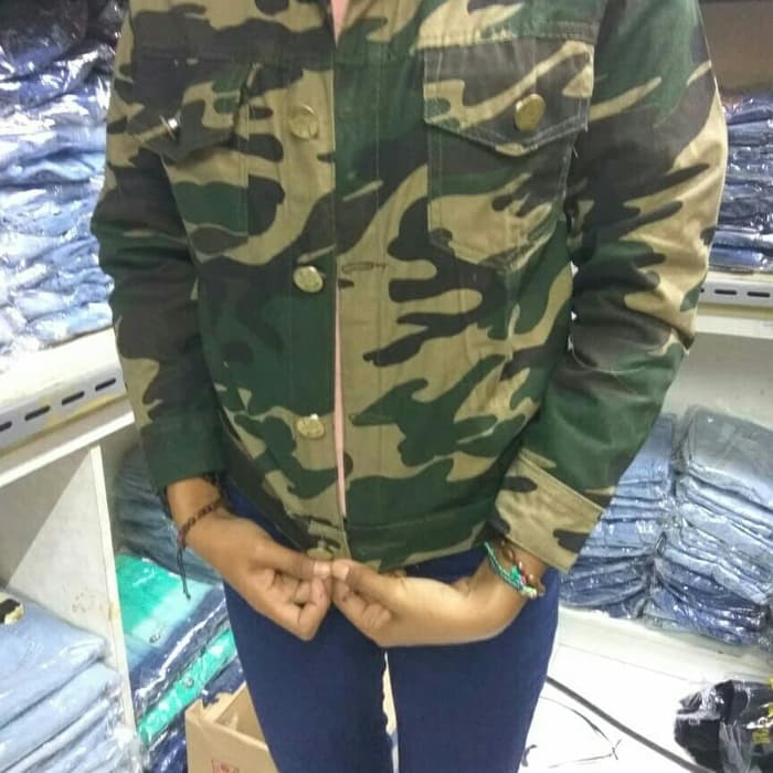 Jaket Loreng Army 04 Jaket Army Wanita Jaket Cewek