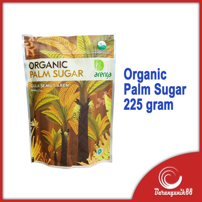 Arenga Organic Palm Sugar / Gula Semut Aren / Gula Aren Bubuk / Brown Sugar 225 gram