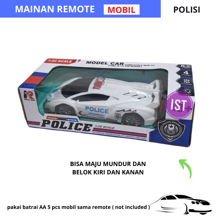 MAINAN Anak Laki Laki Cowok Rc Car Mobil Mobilan Remote Control Hampers 1 2 Tahun Lego Polisi BT256