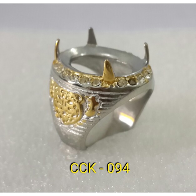 Ring Cincin Titanium Import ikat batu akik per codi DICS 50% cck-094