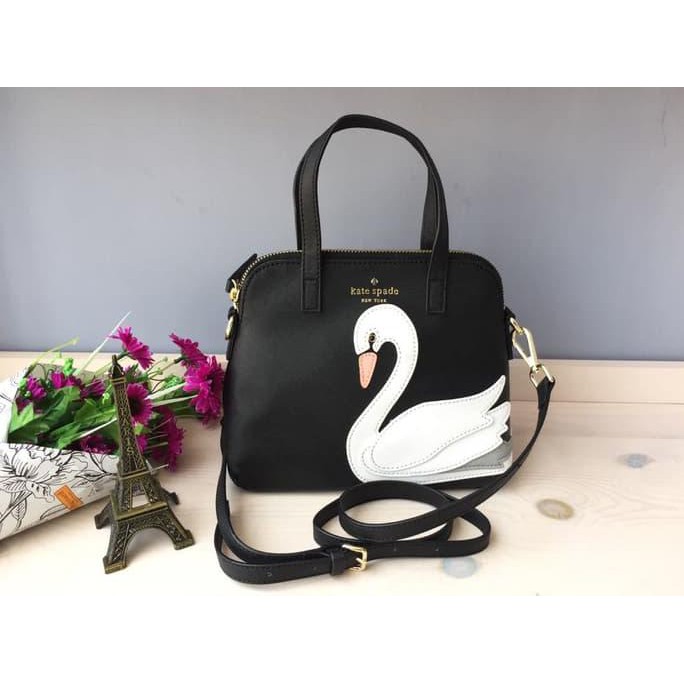 Tas Branded Wanita Kate Spade On Pointe Swan Small Maise Satchel Tas Import
