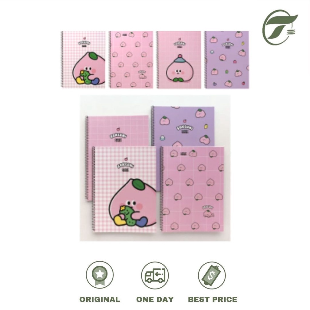 

NOTE BOOK SPIRAL 1500 NO. P07-499A BOKSUNI CARROT FRIENDS PINKFOOT 19X26
