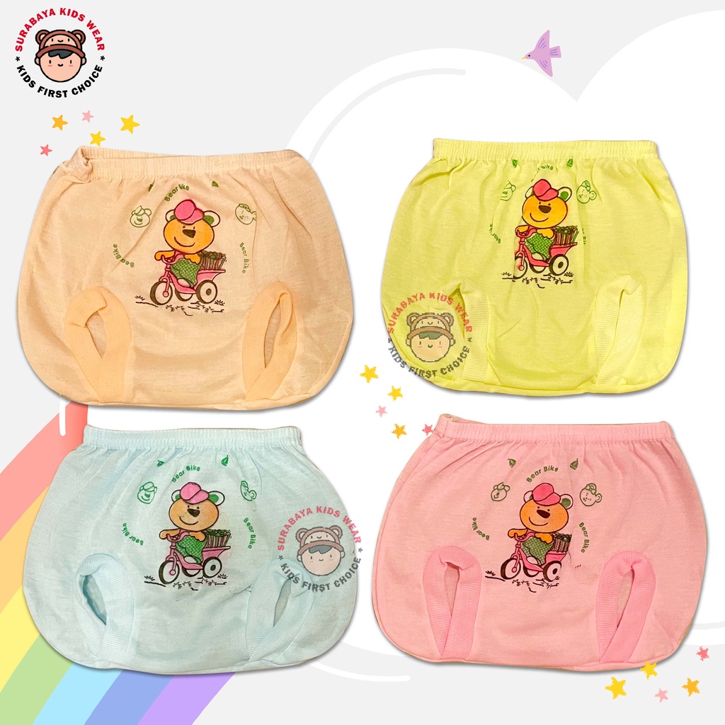 Celana Dalam Anak Motif Bintang Warna / Celana Kodok