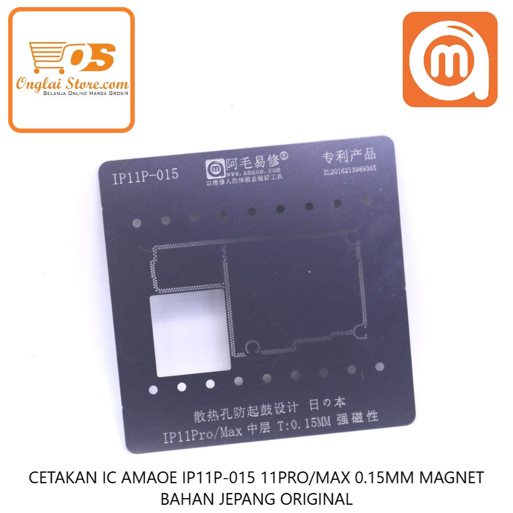 CETAKAN IC AMAOE IP11P-015 11PRO/MAX 0.15MM MAGNET BAHAN JEPANG ORIGINAL