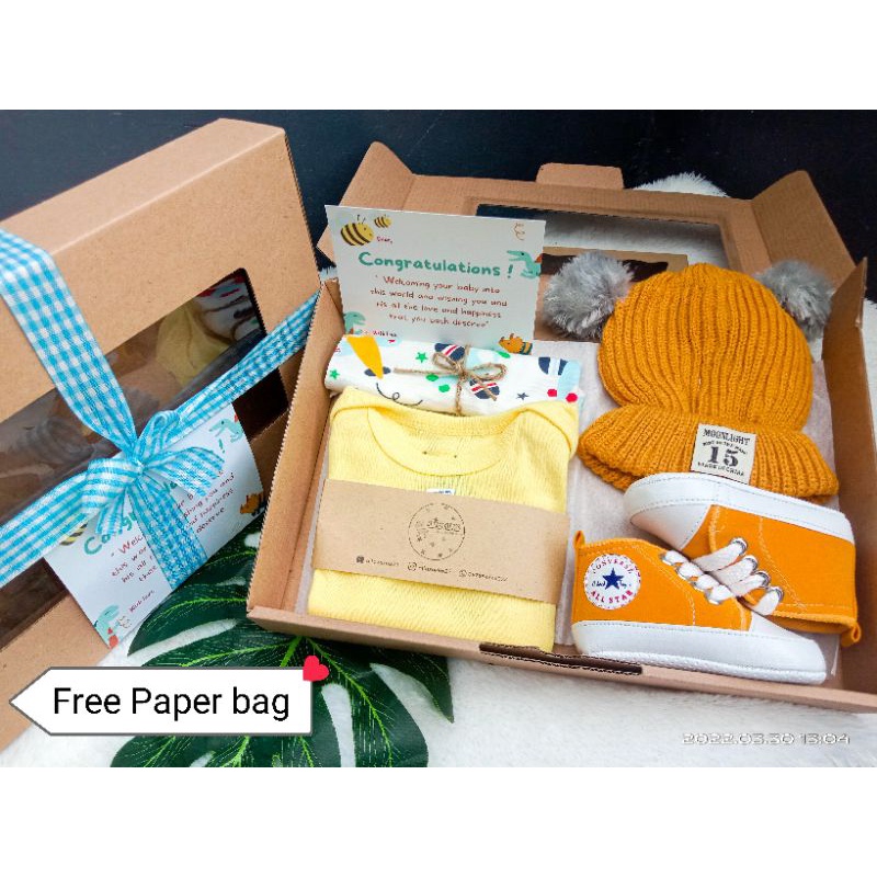 Hampers bayi / Hampers new born / Hampers jumper BAYI / HAMPERS JUMPSUIT BAYI /HAMPERS BAYI COWOK / KADO LAHIRAN / HAMPERS BAYI LAKI LAKI / KADO BAYI-Jumper kuning