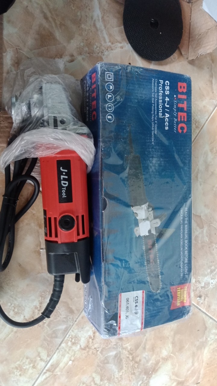 Paket Gerinda Chain Saw Mini Bitec Mesin Gergaji Kayu Mini