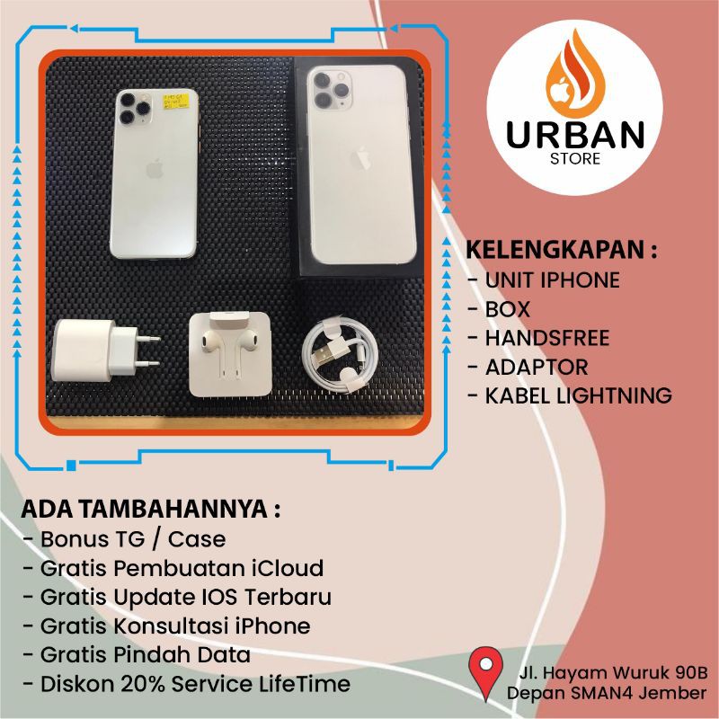 iPhone 11 Pro - Second Mulus Like New Original BUKAN iBOX ; INTER LLA / ZPA / XA