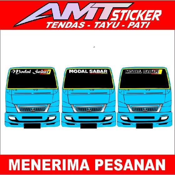 [Termurah] Stiker Cutting Kaca Depan Truk Stiker Kaca Depan Truk Kaca Truk Stiker Nyala