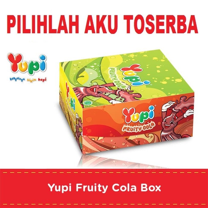 YUPI FRUITY COLA - ( HARGA 1 DUS ISI 12 BOX )