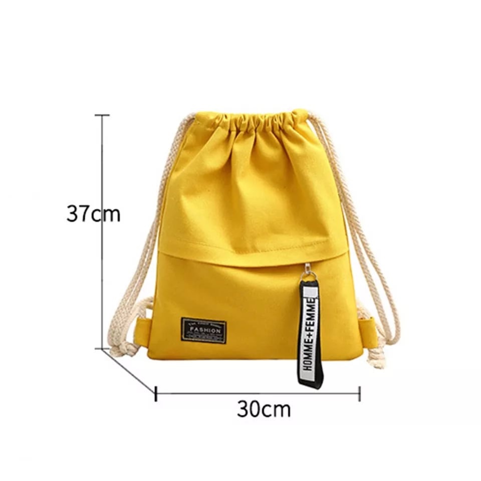 Tas Serut Stringbag String Bag Backpack Tas Punggung Pria Wanita