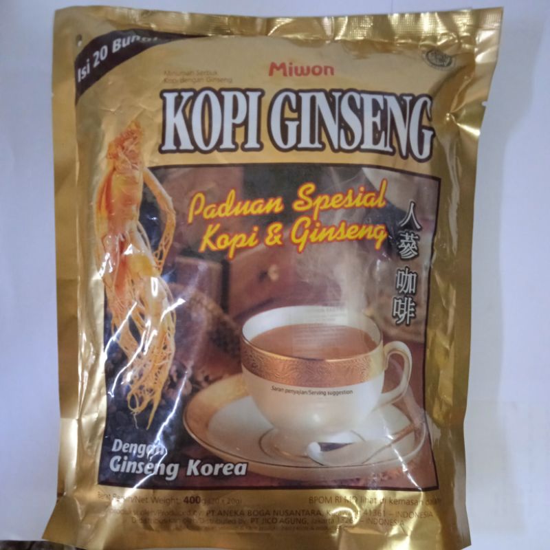 

GINGSENG KOREA KOPI GINSENG MIWON ISI 20 SACHET