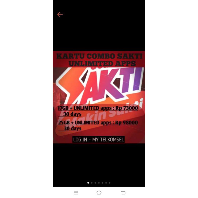 Telkomsel 17gb dan 25gb UNLIMITED