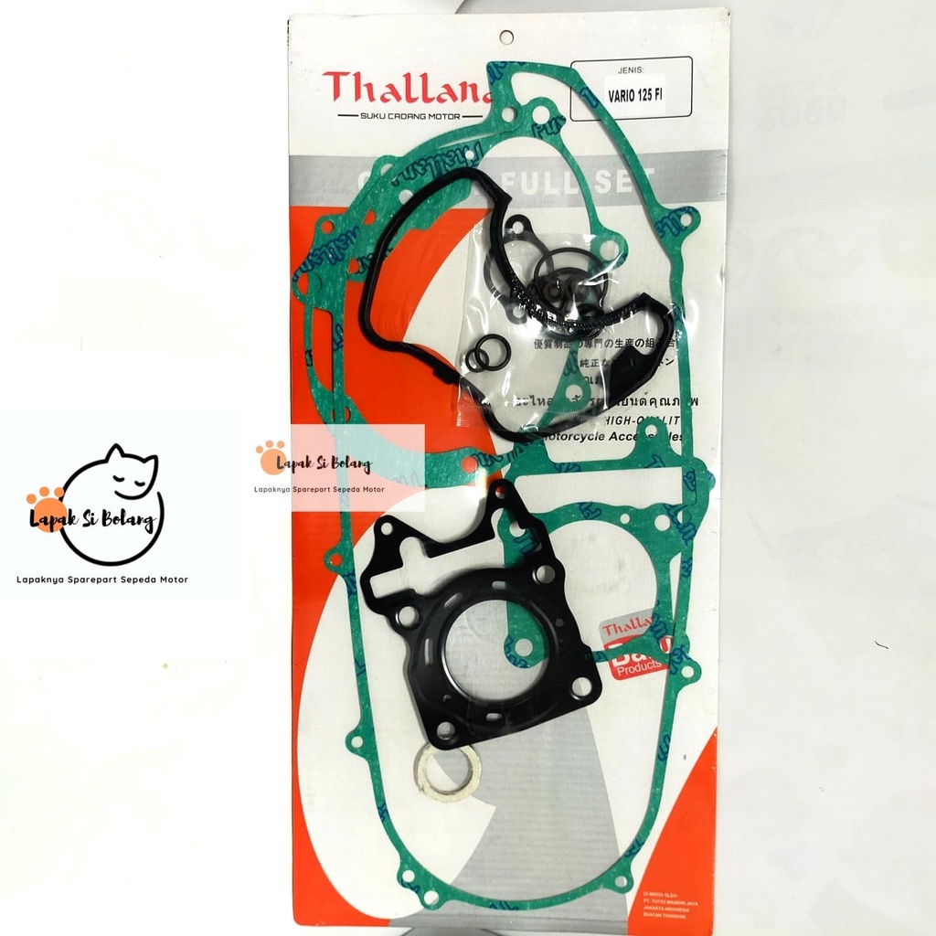 PAKING FULL SET GASKET KIT PULSET VARIO 125 FI  + SEAL KLEP THALLAND