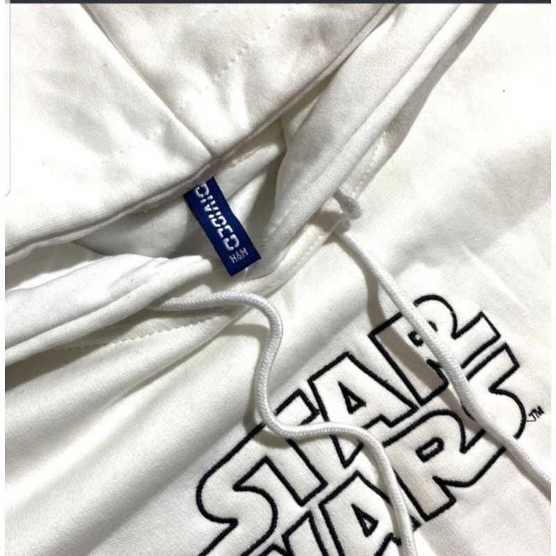 Hoodie Starwars White Original CMT 100%