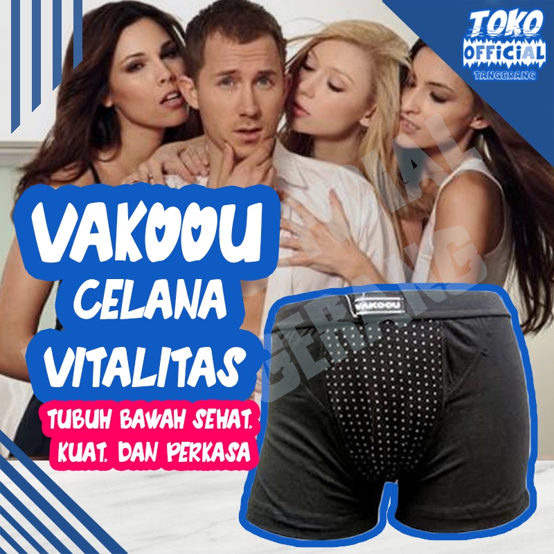 Celana Dalam Terapi Keperkasaan Kesehatan Pembesar Kelamin Pria Dewasa Vakoou Asli Original CV4