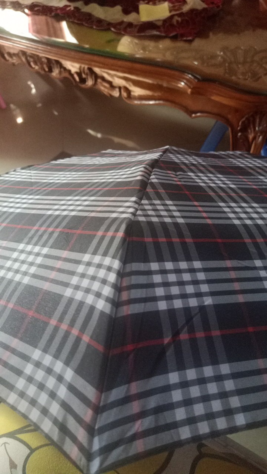 Jktumbrella - Payung Lipat 5 Kotak Kotak / Kecil / Mini / Tas / Ringan - 503