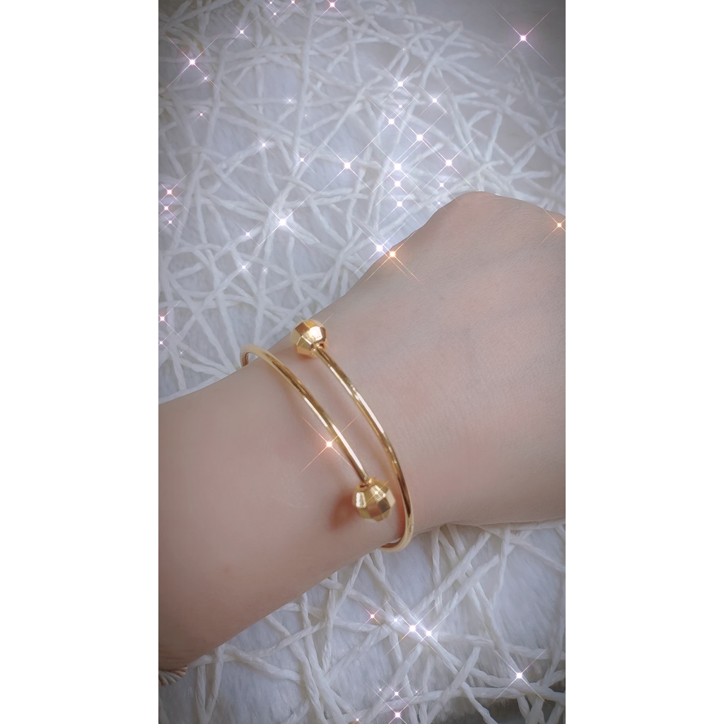 BISA COD, Gelang Tangan Bangle Xuping Premium Bola Bulat Lapis Emas