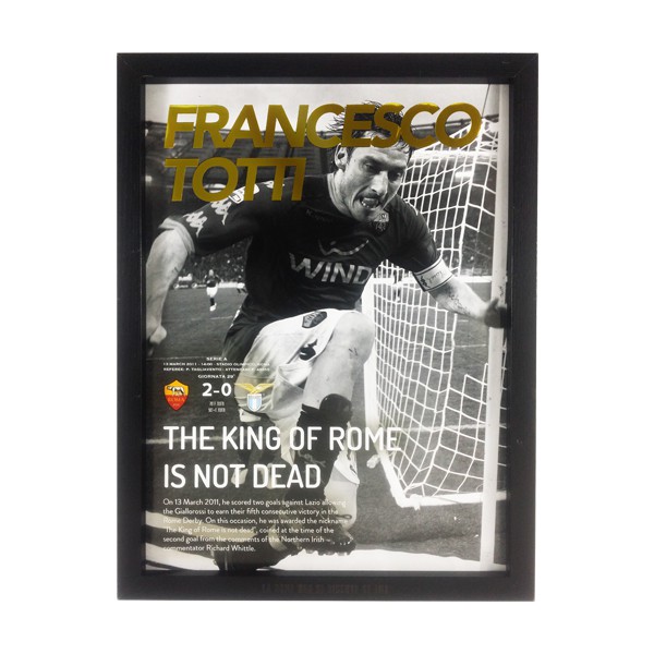 Frame Minimalis + Poster bola Roma FRANCESCO TOTTI