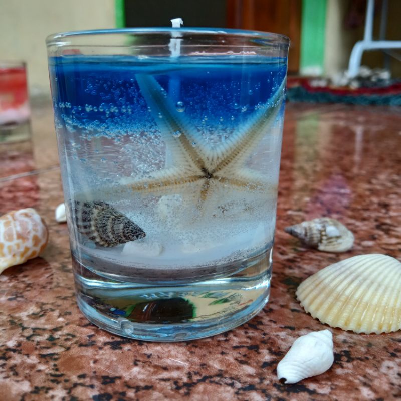 KERANG DAN BINTANG LAUT UNTUK HIASAN LILIN